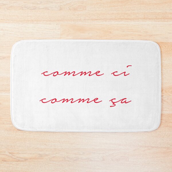 Item preview, Vintage French Phrase Comme Ci Comme Ça Famous French Gift designed and sold by farhanhafeez.