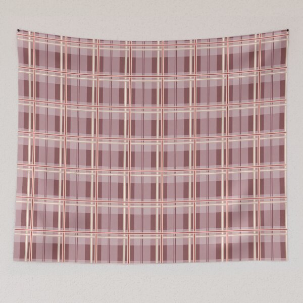 Item preview, Plaid Pattern With Stripes On Pink designed and sold by JaselviiStudio.
