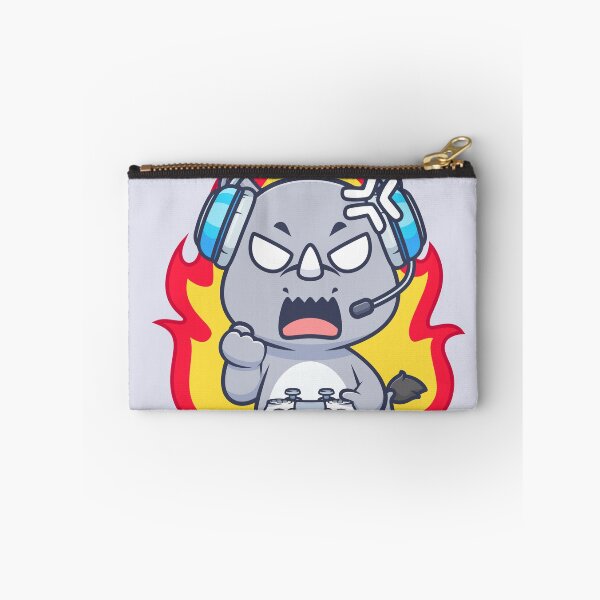 Item preview, Cute Angry Rhino Gaming Cartoon Vector Icon designed and sold by hjian8219.