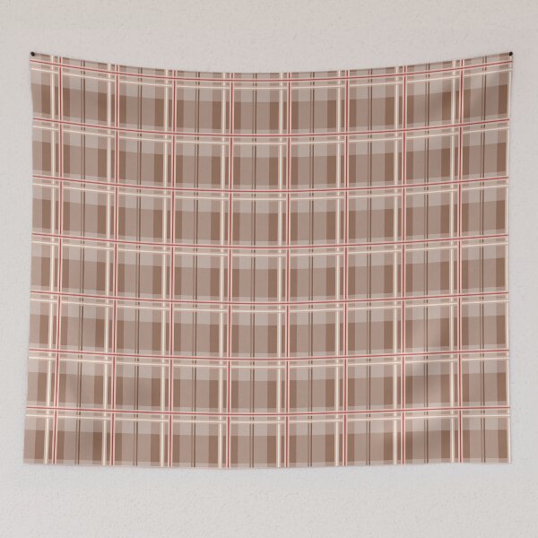 Item preview, Plaid Pattern With Stripes On Brown designed and sold by JaselviiStudio.