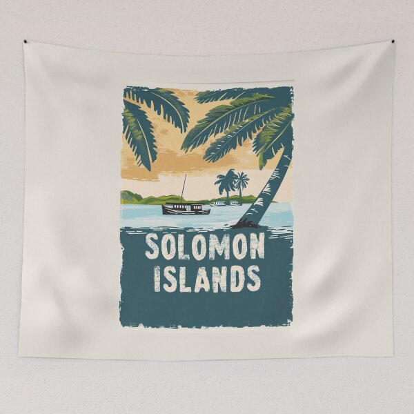 Item preview, A Vintage Travel Art of Solomon Islands  designed and sold by GoodOldVintage.