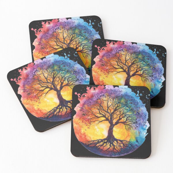 Item preview, Vibrant Artistic Tree – Colorful Nature Illustration T-Shirt designed and sold by Mrrjgraphic.