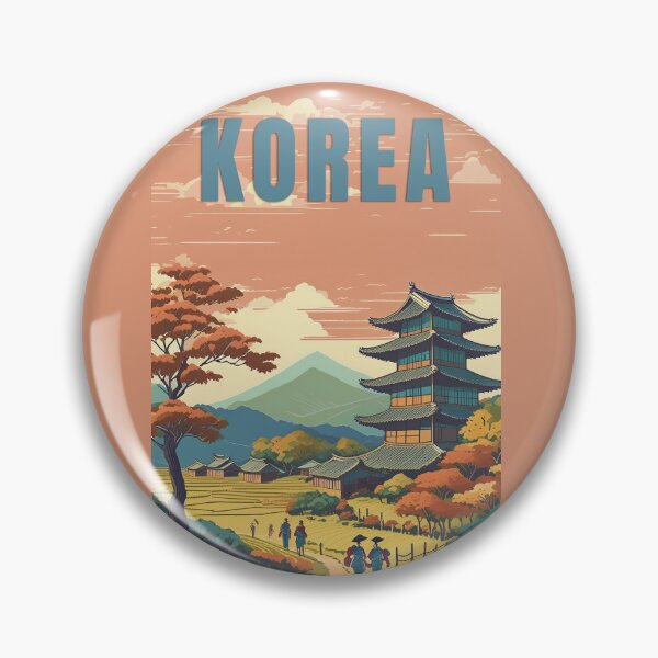 Item preview, KOREA Landscape traditional vintage style designed and sold by La Loca.