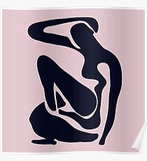 Blush Black Matisse Poster