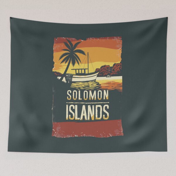 Item preview, A Vintage Travel Art of Solomon Islands  designed and sold by GoodOldVintage.
