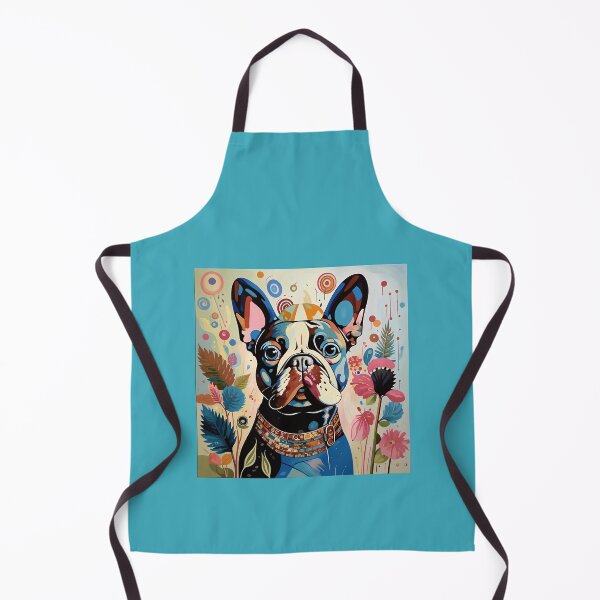 Item preview, A dog of the Bulldog breed among exotic flowers. designed and sold by Natalia-Vlad.