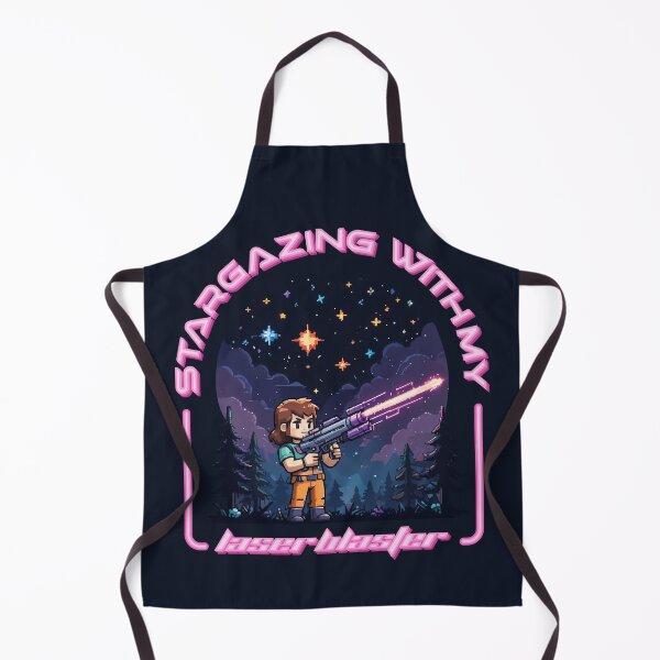 Item preview, Stargazing with My Laser Blaster - Sarcastic Retro Pixel Art designed and sold by Ravensdesign.