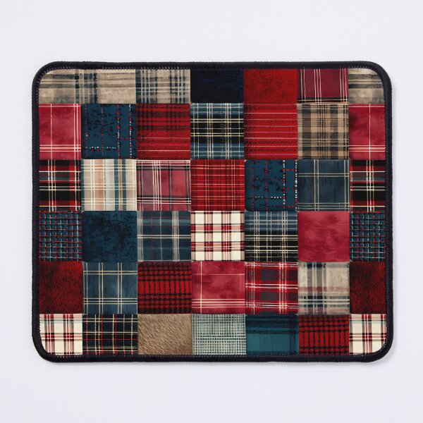 Item preview, Cozy Multicolor Plaid Flannel Patchwork designed and sold by darkskydelights.