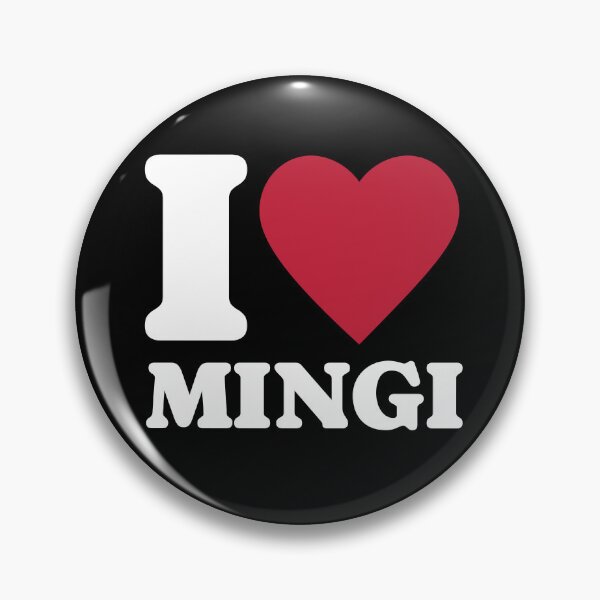 Item preview, ATEEZ ATINY i love mingi heart white typography text kpop Morcaworks designed and sold by Morcawork.