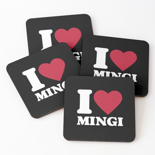 Item preview, ATEEZ ATINY i love mingi heart white typography text kpop Morcaworks designed and sold by Morcawork.