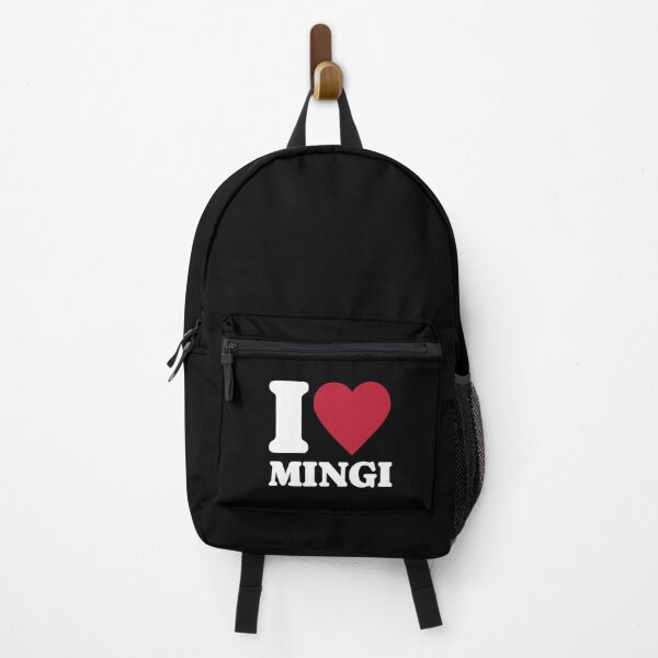 Item preview, ATEEZ ATINY i love mingi heart white typography text kpop Morcaworks designed and sold by Morcawork.