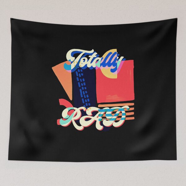 Item preview, Eighties Totally Rad Vintage Retro 80s 1980s Birthday Gift design designed and sold by farhanhafeez.