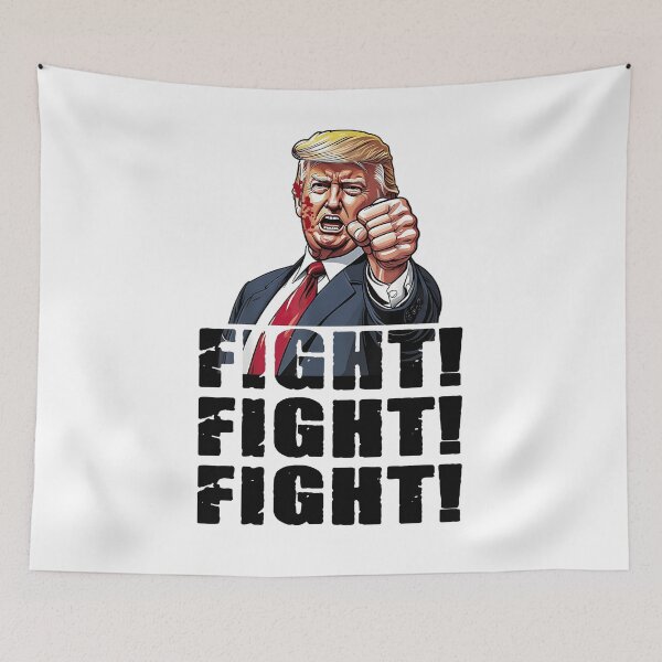 Artikelvorschau, Trump Kampf Kampf Kampf Trump signalisiert den Amerikanern zu kämpfen entworfen und verkauft von tigger shop.