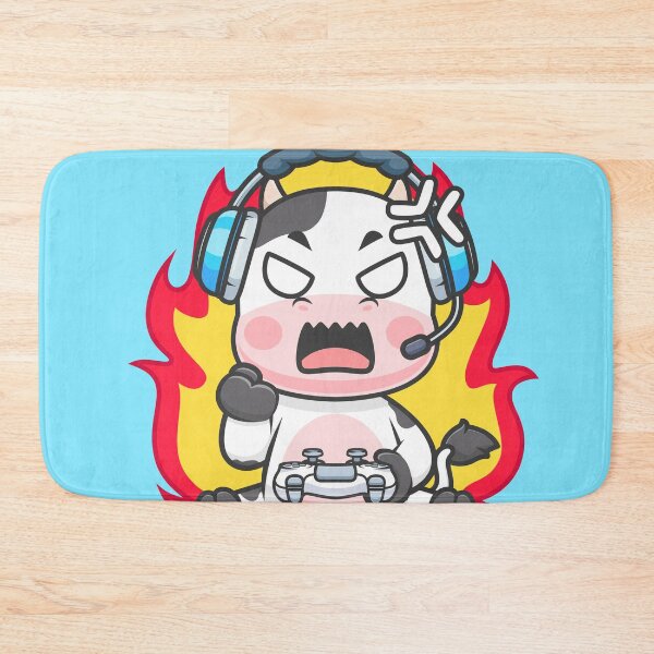 Item preview, Cute Angry Cow Gaming Cartoon Vector Icon designed and sold by hjian8219.
