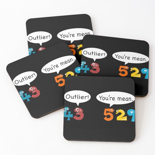Item preview, Outlier vs Mean - Statistics and Data Nerd Love Math Pun designed and sold by farhanhafeez.