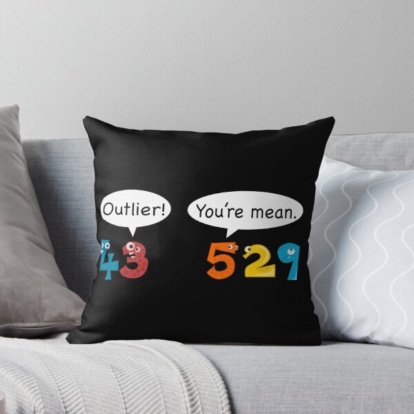 Item preview, Outlier vs Mean - Statistics and Data Nerd Love Math Pun designed and sold by farhanhafeez.