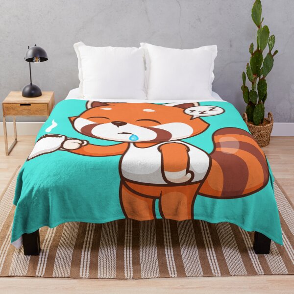 Item preview, Cute Sleepy Red Panda Holding Coffee Cartoon Vector Icon designed and sold by hjian8219.