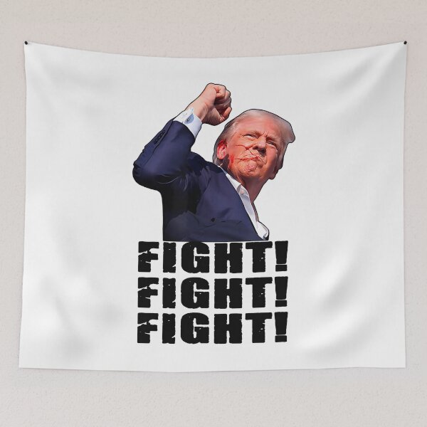 Artikelvorschau, Trump Kampf Kampf Kampf Trump signalisiert den Amerikanern zu kämpfen entworfen und verkauft von tigger shop.
