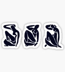3 schwarze und weiße Frauen / Matisse Sticker