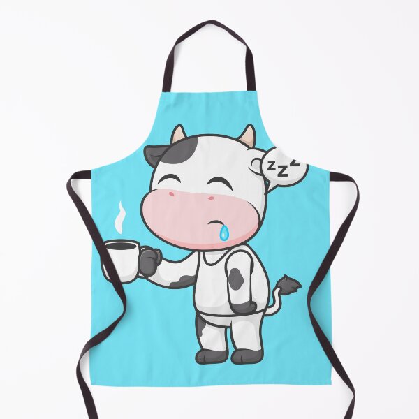 Item preview, Cute Cow Sleepy Holding Coffee Cartoon Vector Icon designed and sold by hjian8219.