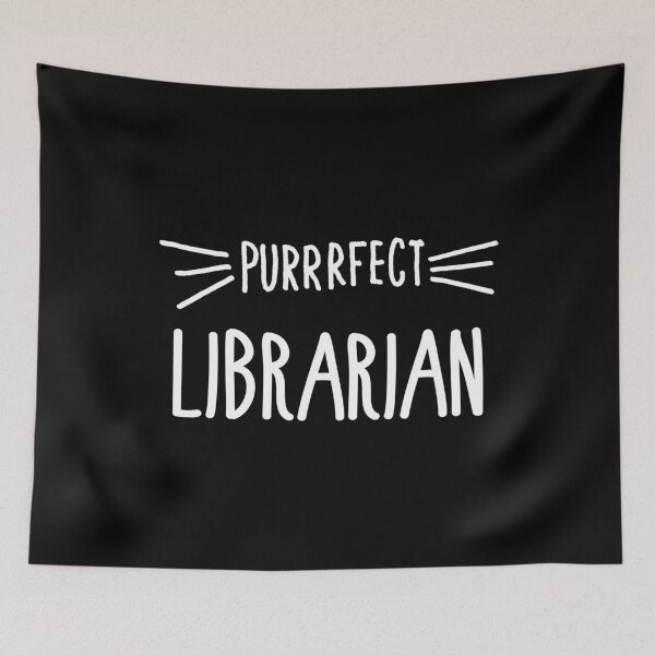 Item preview, Librarian Gift Cute Perfect Librarian Cat Lover print designed and sold by farhanhafeez.