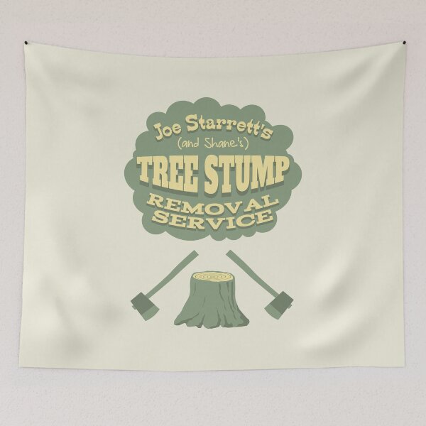 Item preview, Joe and Shane's Tree Stump Removal Service designed and sold by robotrobotROBOT.