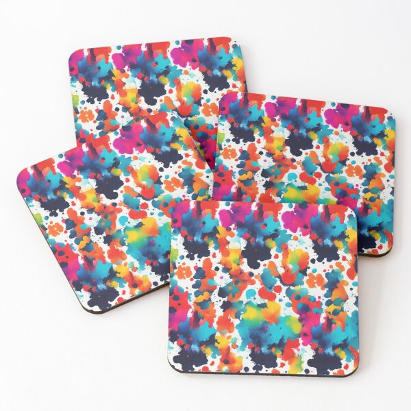Item preview, Abstract Colorful Ink Blot Pattern designed and sold by calibrit.