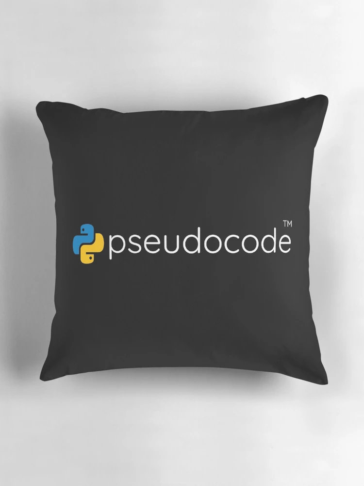 Thumbnail 3 of 4, Pillow, Funny Python Programming - Python Pseudocode Data Science designed and sold by farhanhafeez.