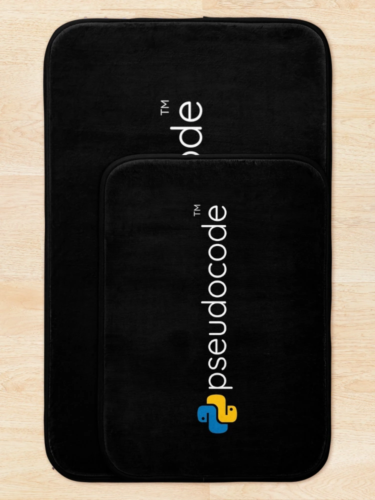 Thumbnail 5 of 6, Bath Mat, Funny Python Programming - Python Pseudocode Data Science designed and sold by farhanhafeez.