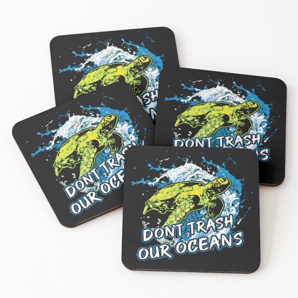 Item preview, Don´t Trash Our Oceans Ecology Recycle Turtle designed and sold by Dmetalx Art Apparel.