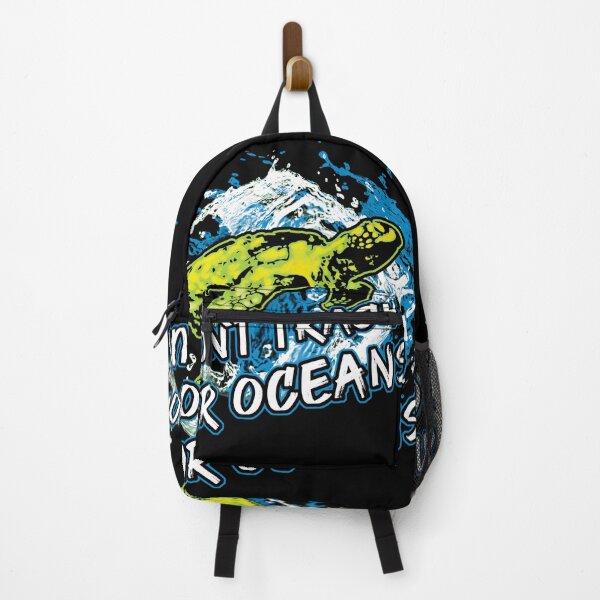 Item preview, Don´t Trash Our Oceans Ecology Recycle Turtle designed and sold by Dmetalx Art Apparel.
