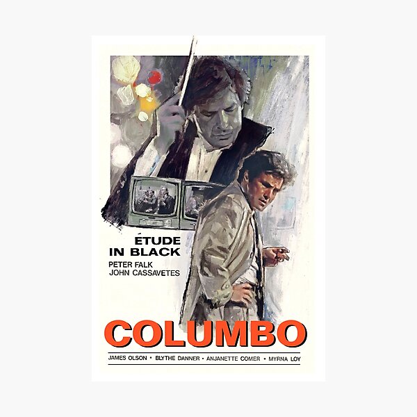 Artikel-Vorschau von COLUMBO - Etüde in Schwarz - Vintage-Stil Poster, designt und verkauft von Michaelofthe80s.
