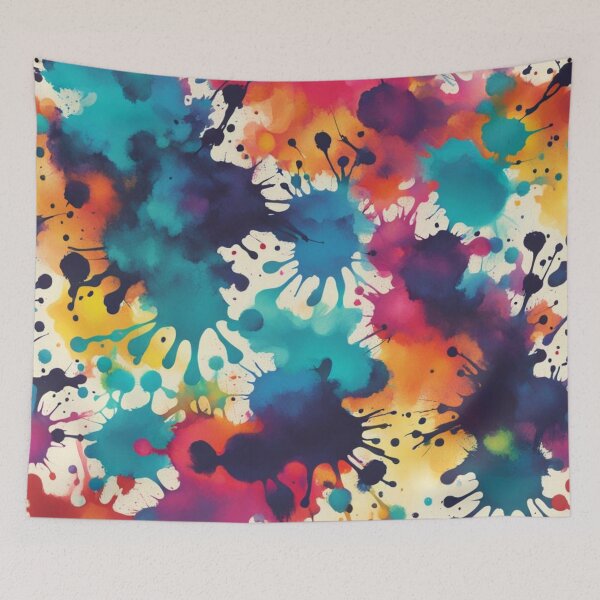 Item preview, Abstract Colorful Ink Blot Pattern designed and sold by calibrit.