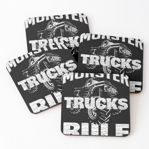Item preview, Monster trucks rule design for boys kids men women distressed designed and sold by farhanhafeez.