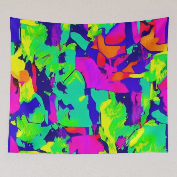 Item preview, Abstract Colorful Neon Pattern designed and sold by calibrit.
