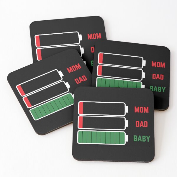 Item preview, Funny New Mom New Dad New Parents Tired Battery Costume Gift designed and sold by farhanhafeez.