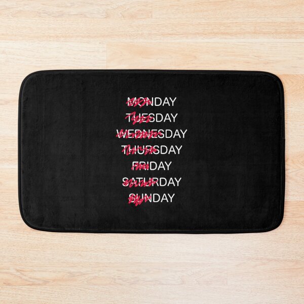 Item preview, Week Shirt - Day of Week Shirt - Week Days and Weekend designed and sold by farhanhafeez.