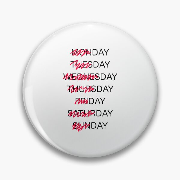 Item preview, Week Shirt - Day of Week Shirt - Week Days and Weekend designed and sold by farhanhafeez.