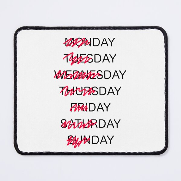 Item preview, Week Shirt - Day of Week Shirt - Week Days and Weekend designed and sold by farhanhafeez.