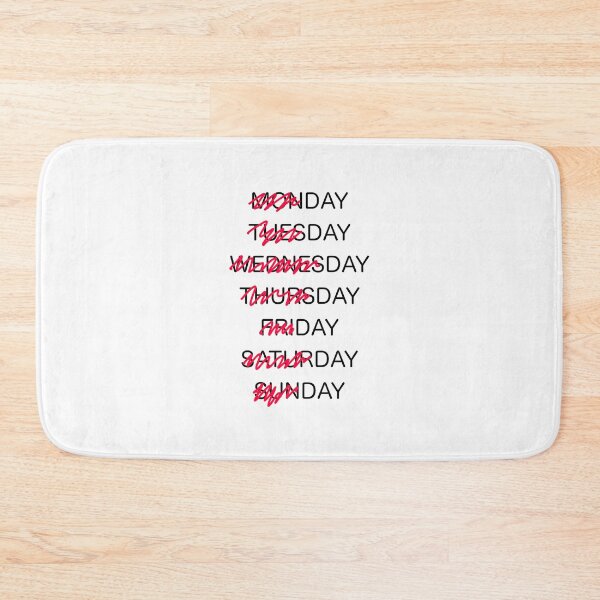 Item preview, Week Shirt - Day of Week Shirt - Week Days and Weekend designed and sold by farhanhafeez.