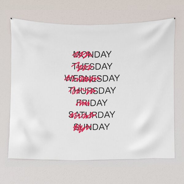 Item preview, Week Shirt - Day of Week Shirt - Week Days and Weekend designed and sold by farhanhafeez.