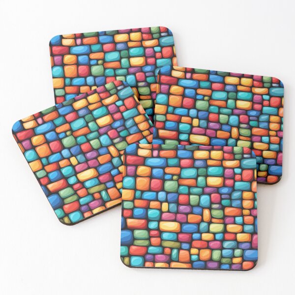 Item preview, Abstract Colorful Cobblestones Pattern designed and sold by calibrit.