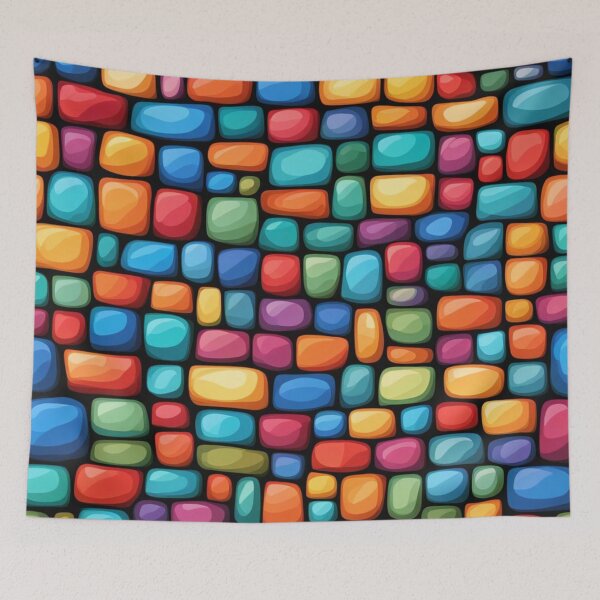 Item preview, Abstract Colorful Cobblestones Pattern designed and sold by calibrit.