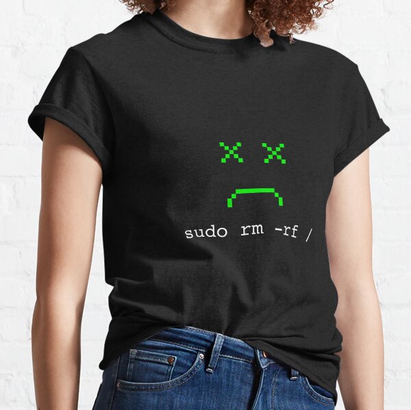 Item preview, Linux T-Shirt for Men Women - Sudo RM RF designed and sold by farhanhafeez.