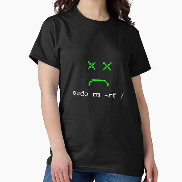 Item preview, Linux T-Shirt for Men Women - Sudo RM RF designed and sold by farhanhafeez.