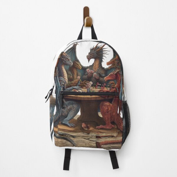 Item preview, dragons playing poker designed and sold by Foxlindesigns.