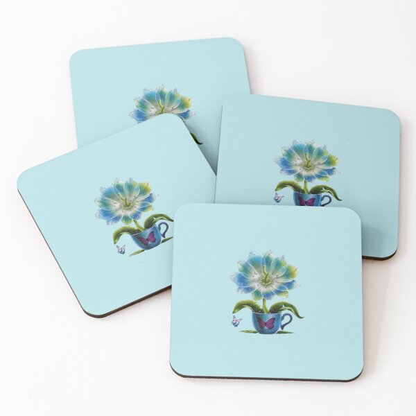 Item preview, Vibrant succulent in a Blue Cup designed and sold by AldeaPod.
