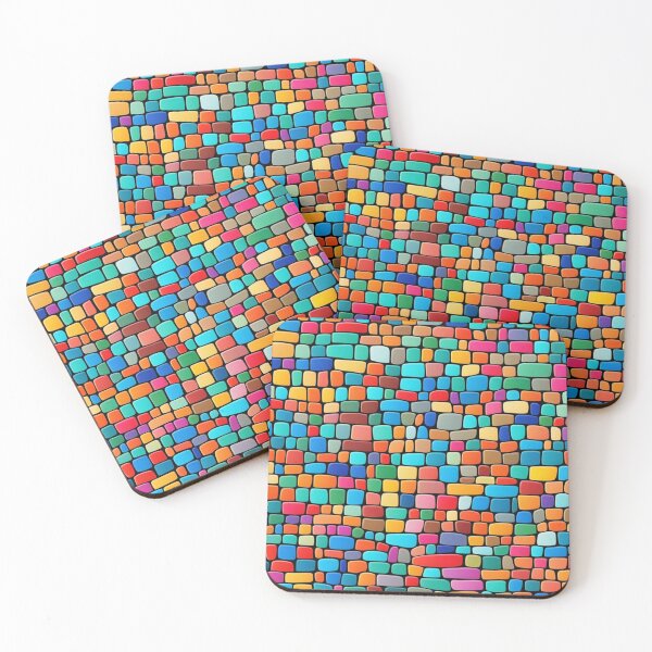 Item preview, Abstract Colorful Cobblestones Pattern designed and sold by calibrit.