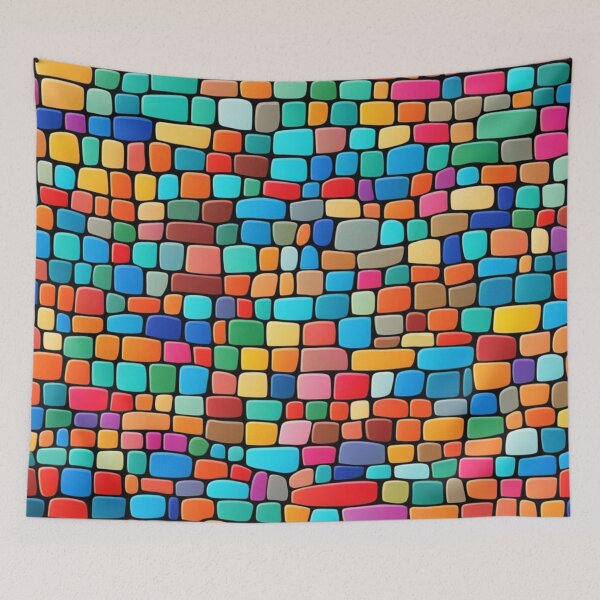 Item preview, Abstract Colorful Cobblestones Pattern designed and sold by calibrit.