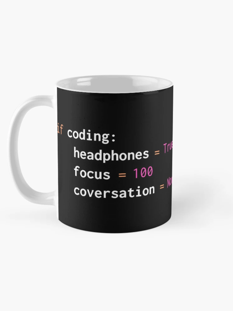 Thumbnail 5 of 6, Coffee Mug, Python programming product with funny Python coding print designed and sold by farhanhafeez.